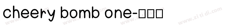 cheery bomb one字体转换
